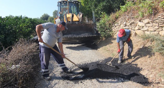 Özdere’de Bozuk Yollar Yenilendi