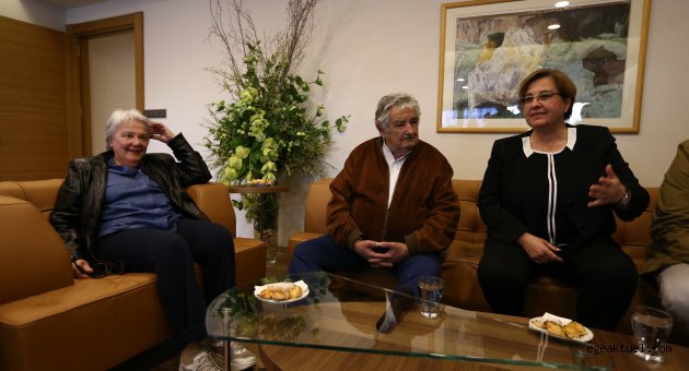 Pekdaş, Saraysız Başkanı konuk etti