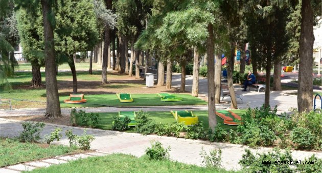 Pınarbaşı ve Çamdibi’nde çocuklar için mini golf