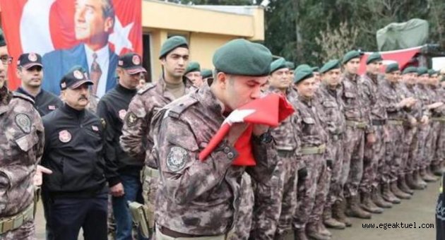 PÖH timi, 'Zeytin Dalı Harekatı' için uğurlandı 