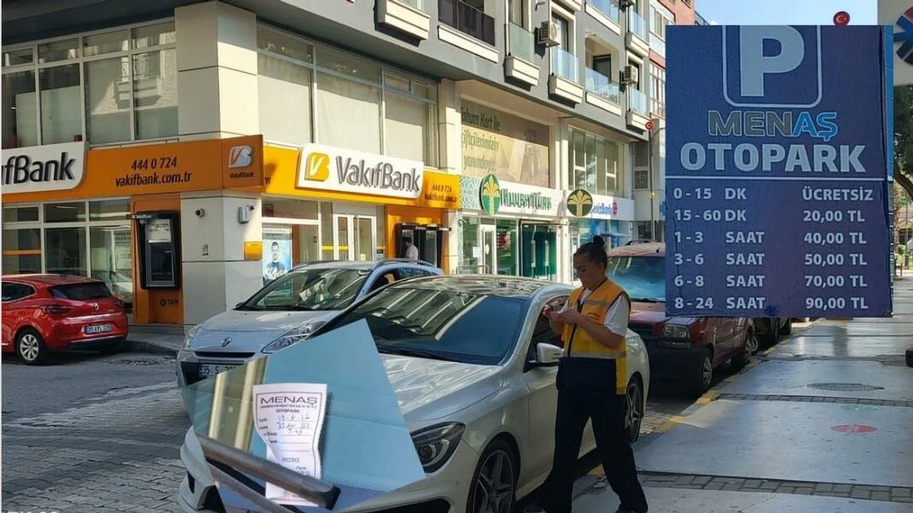 Menemen’de yol kenarı otopark uygulamasına ilgi