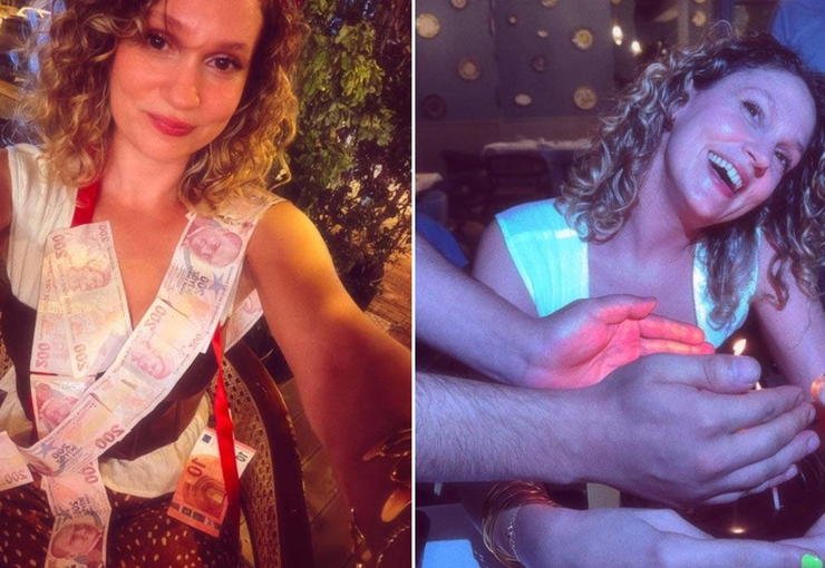 Farah Zeynep Abdullah’a doğum gününde altın ve para takıldı