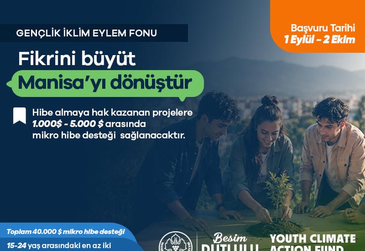 Manisa Büyükşehir’den Gençlerin Çevre Projelerine 50 Bin Dolarlık Destek