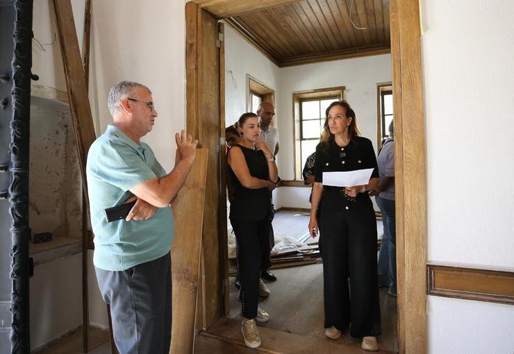 Latife Hanım Köşkü’nde çalışmalar sona yaklaştı