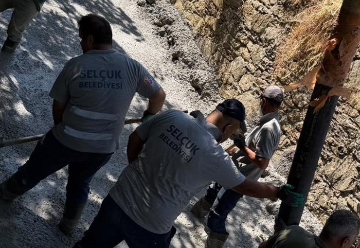 Şirince’de Dere Yatağı Islah Çalışması