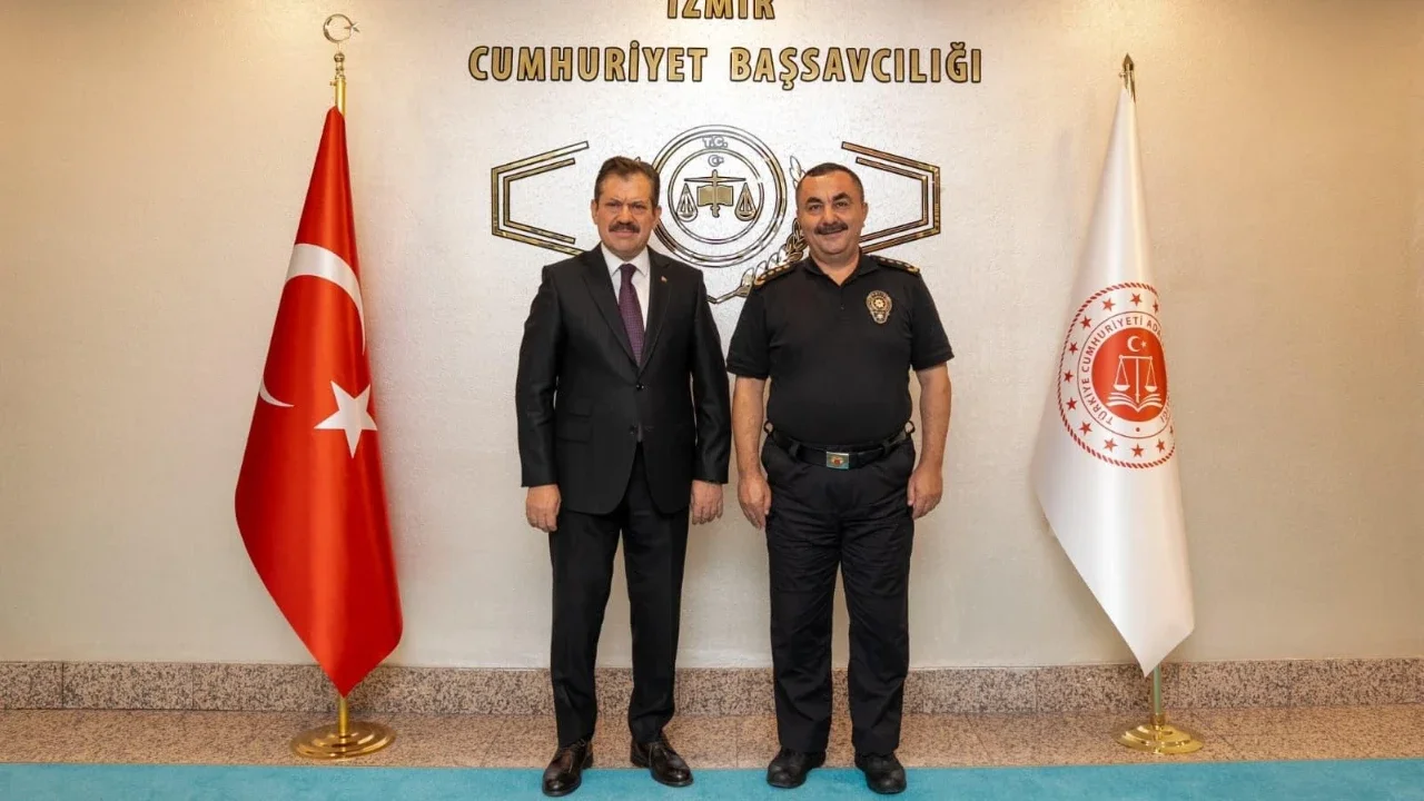 İzmir Emniyet Müdürü Ahmet Arıbaş görevine başladı! Arıbaş'tan İzmir Cumhuriyet Başsavcısı Yeldan’a ziyaret