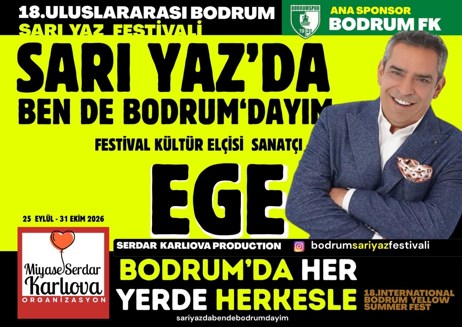 Bodrum Sarı Yaz Festivali'nde kültür buluşması