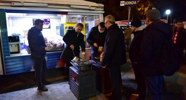Sabah çorbası Bornova Belediyesi’nden