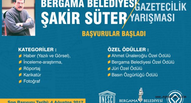 Şakir süter gazetecilik yarışması başvuruları devam ediyor