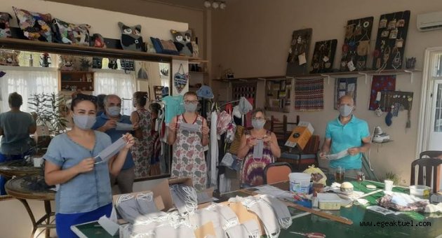 Seferihisar maske üretiyor