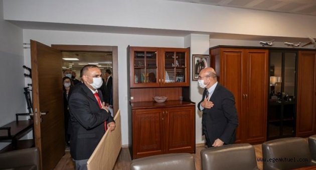 Şehit ve gazi derneklerinden Başkan Soyer'e ziyaret