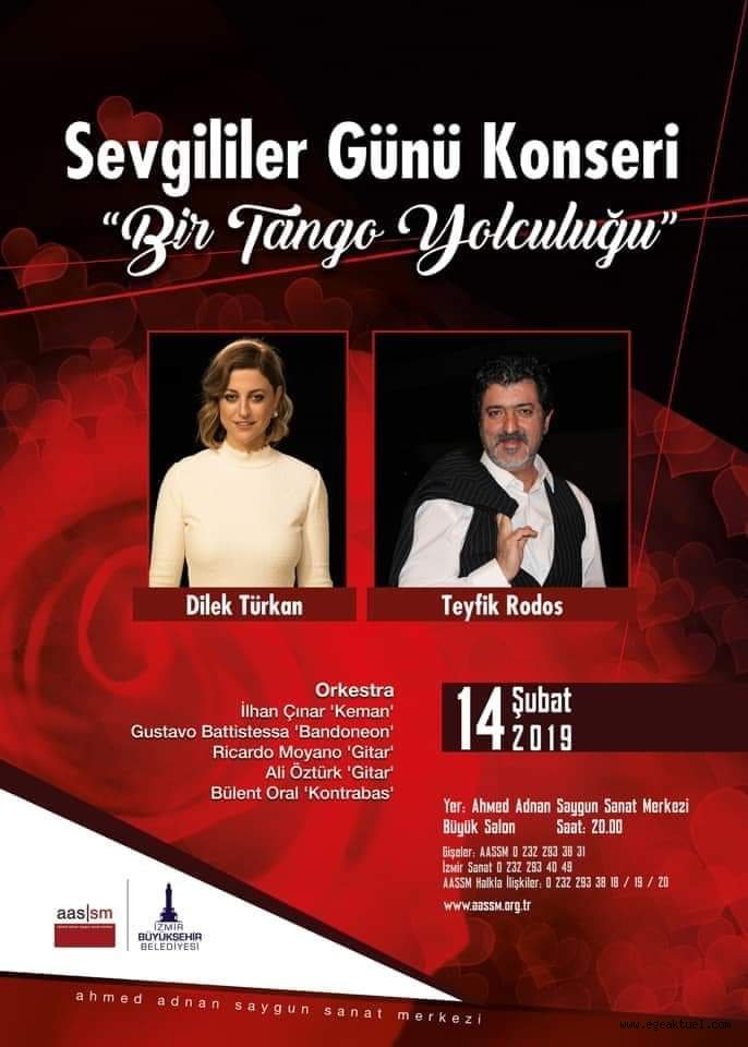 Sevgililere “bir tango yolculuğu”