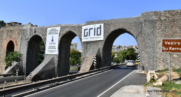Tarihi kemere "koruma ağı"