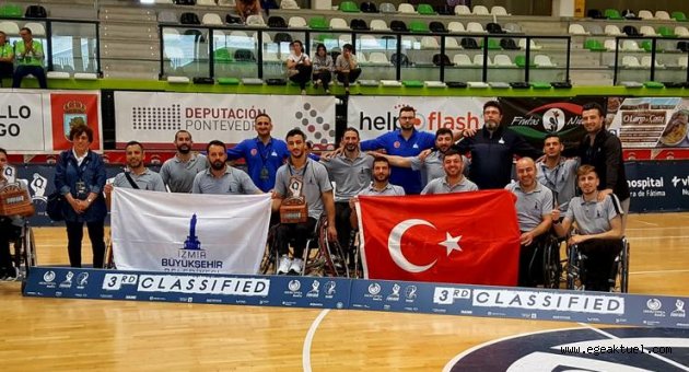 Tekerlekli sandalye basketbol takımı Avrupa üçüncüsü oldu