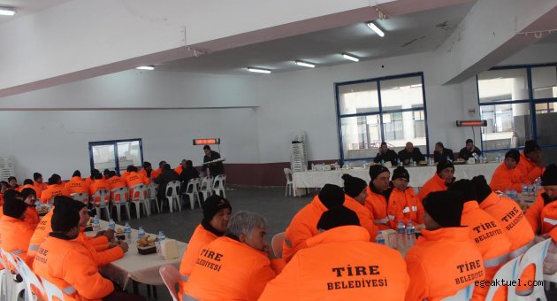 Tire'de personele moral yemeği