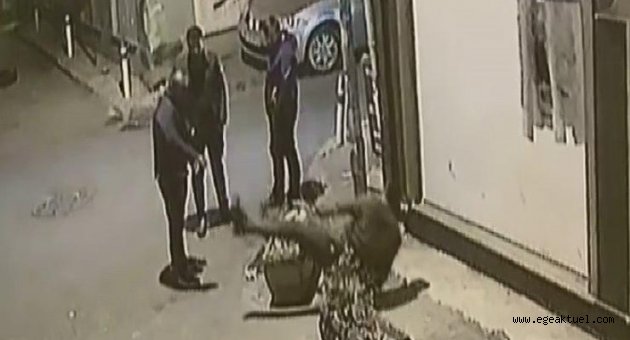 Tokatla gelen ölüm kamerada