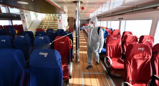 Toplu ulaşımda gün boyu dezenfeksiyon