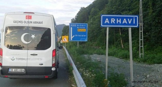 Torbalı Belediyesi’nden Arhavi’ye yardım eli