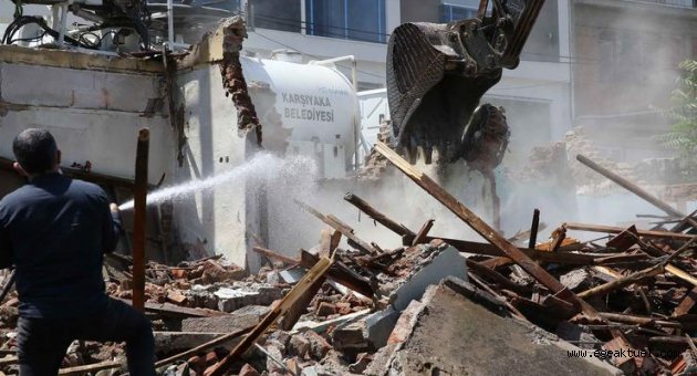 Tugay talimat verdi, metruk binalar yıkıldı