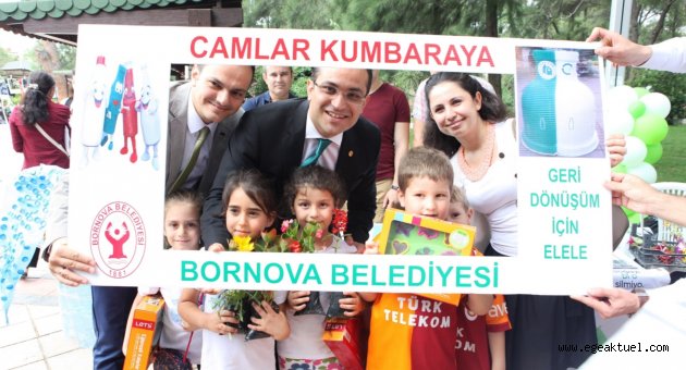  Bornova Belediyesi çevre konusunda örnek çalışma ve projeler yürütüyor.