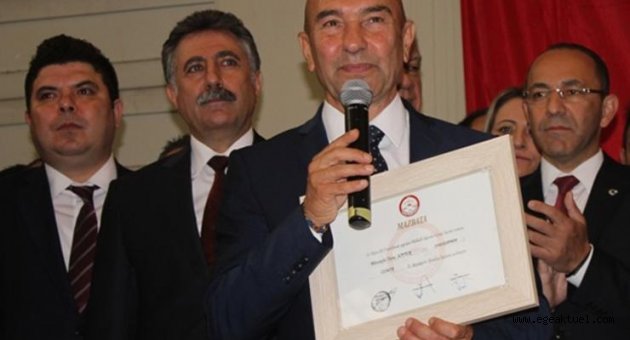 Tunç Soyer mazbatasını aldı