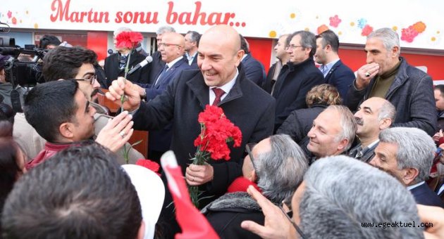 Tunç Soyer Narlıdere Seçim Ofisi’nin açılışına katıldı