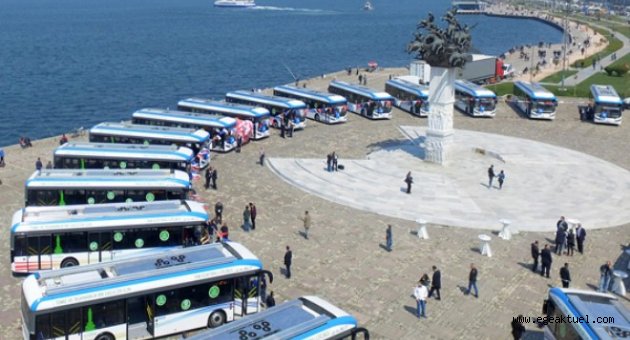 Türkiye'nin ilk elektrikli otobüs filosu İzmir'de 