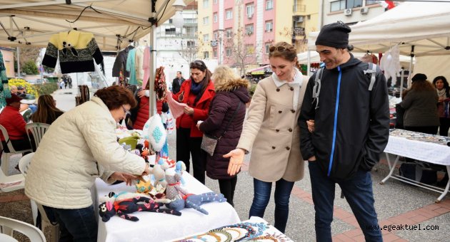 Üreten kadınlardan ‘8 Mart’ kermesi 