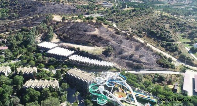 Yangının tahribatı, gün ağarınca ortaya çıktı