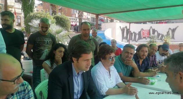 Yücel, Aliağa’da direnen işçilerle buluştu