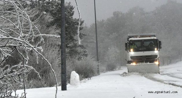 Yüksek kesimlerde karla mücadele sürüyor