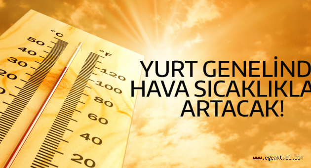 Yurt Genelinde Hava Sıcaklıklıarı Artacak