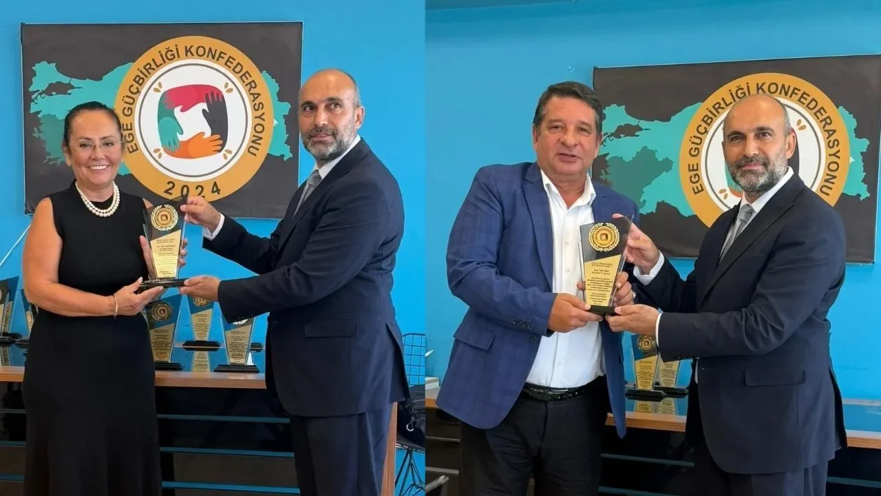 İzmir basınına 4 Eylül buluşması! Ege Güç Birliği’nden plaketli teşekkür